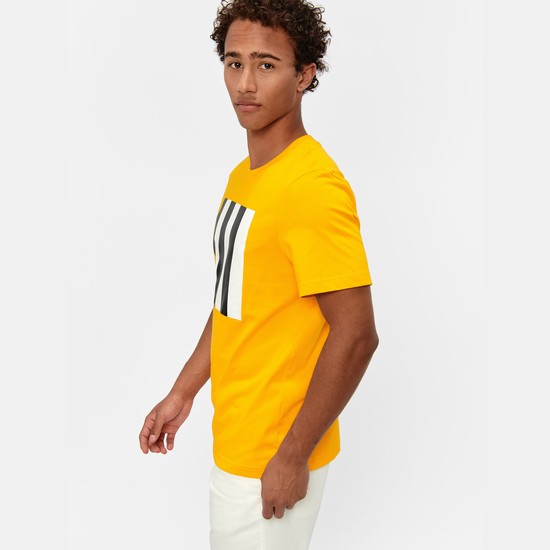 Aigle Technical Crew-neck T-shirts Men Yellow ZA-79415